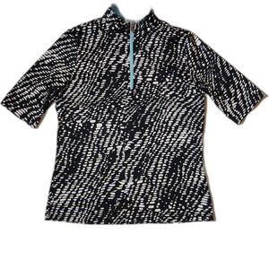 Tail White Label short sleeve 1/4 zip shirt | Women's Medium